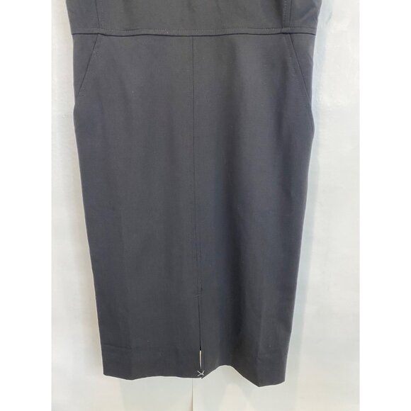 J. Crew New Resume Dress in Italian Wool Blend Size 2 Black Sheath Workwear New - Picture 6 of 12